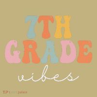 7th Grade Vibes Retro Groovy Funny Happy First Day Of School Sweatshirt thumb 2