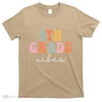 7th Grade Vibes Retro Groovy Funny Happy First Day Of School T-Shirt thumb 0