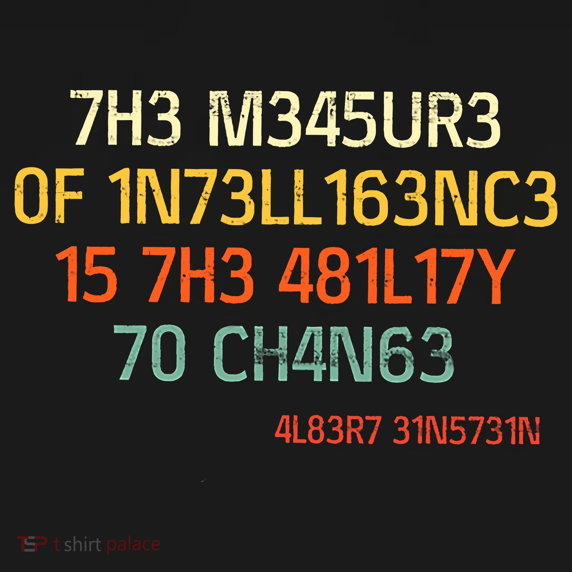 7H3 M345UR3 0F 1N73LL163NC3 15 7H3 481L17Y 70 CH4N63 Mousepad