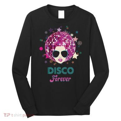 70s Music Disco Forever Costume Long Sleeve Shirt