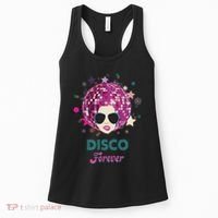 70s Music Disco Forever Costume Women's Tank Top thumb 0