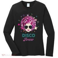 70s Music Disco Forever Costume Women's Long Sleeve Shirt thumb 0
