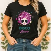 70s Music Disco Forever Costume Women's T-Shirt thumb 2