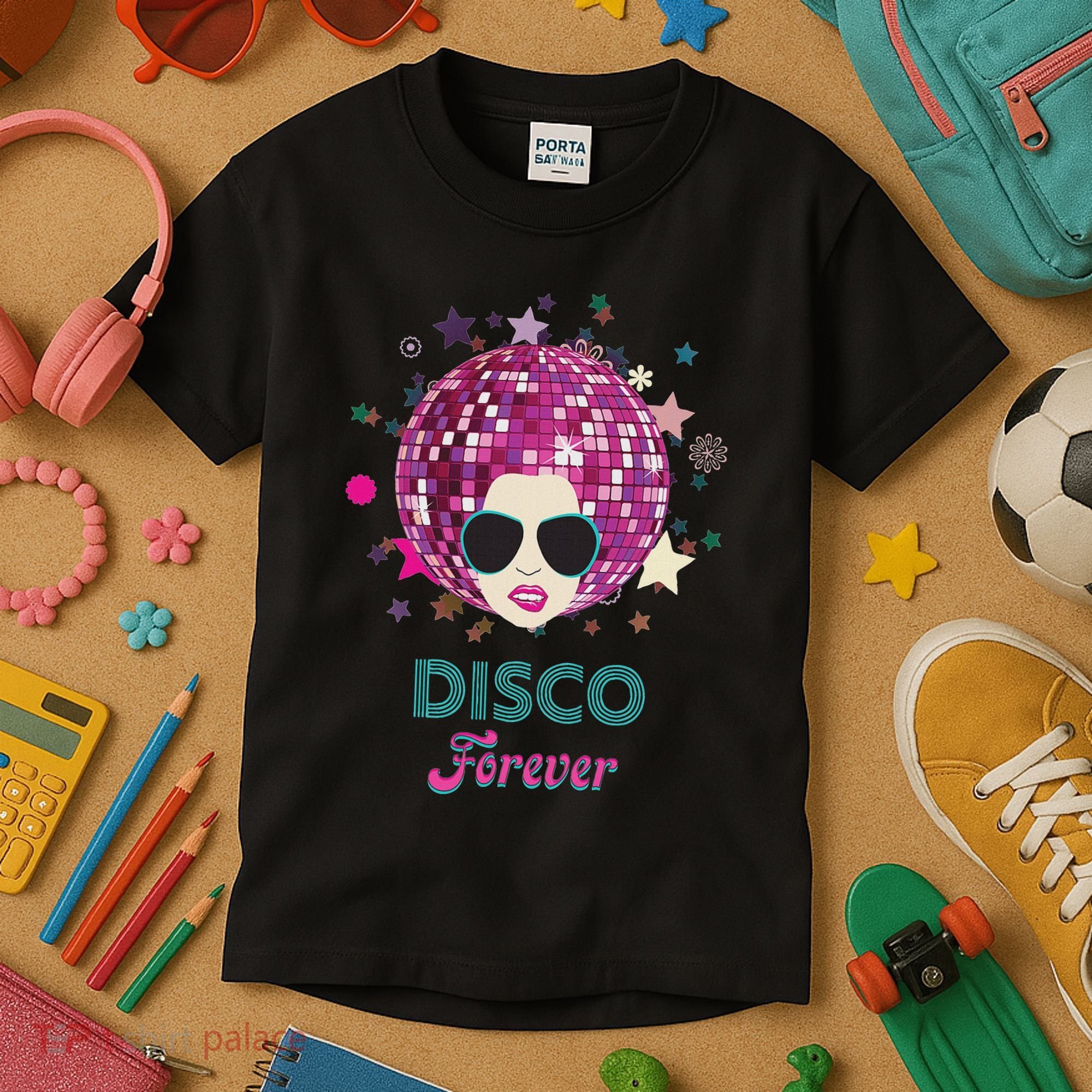 70s Music Disco Forever Costume Kids T-Shirt