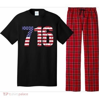 716 New York Area Code Pajama Set