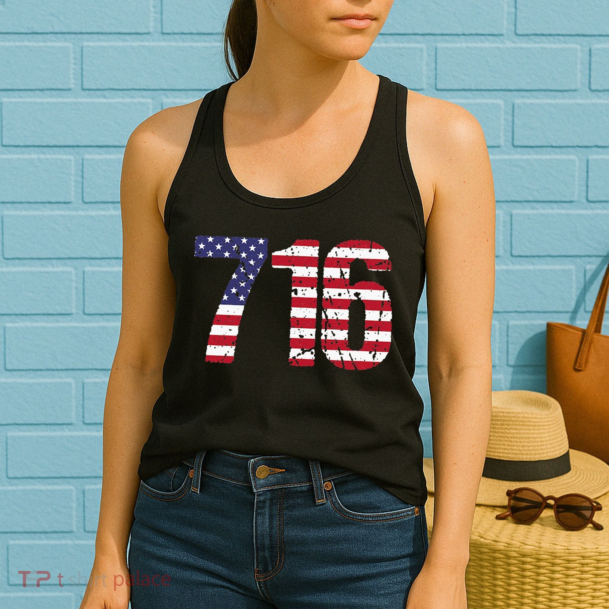 716 New York Area Code Women's Tank Top