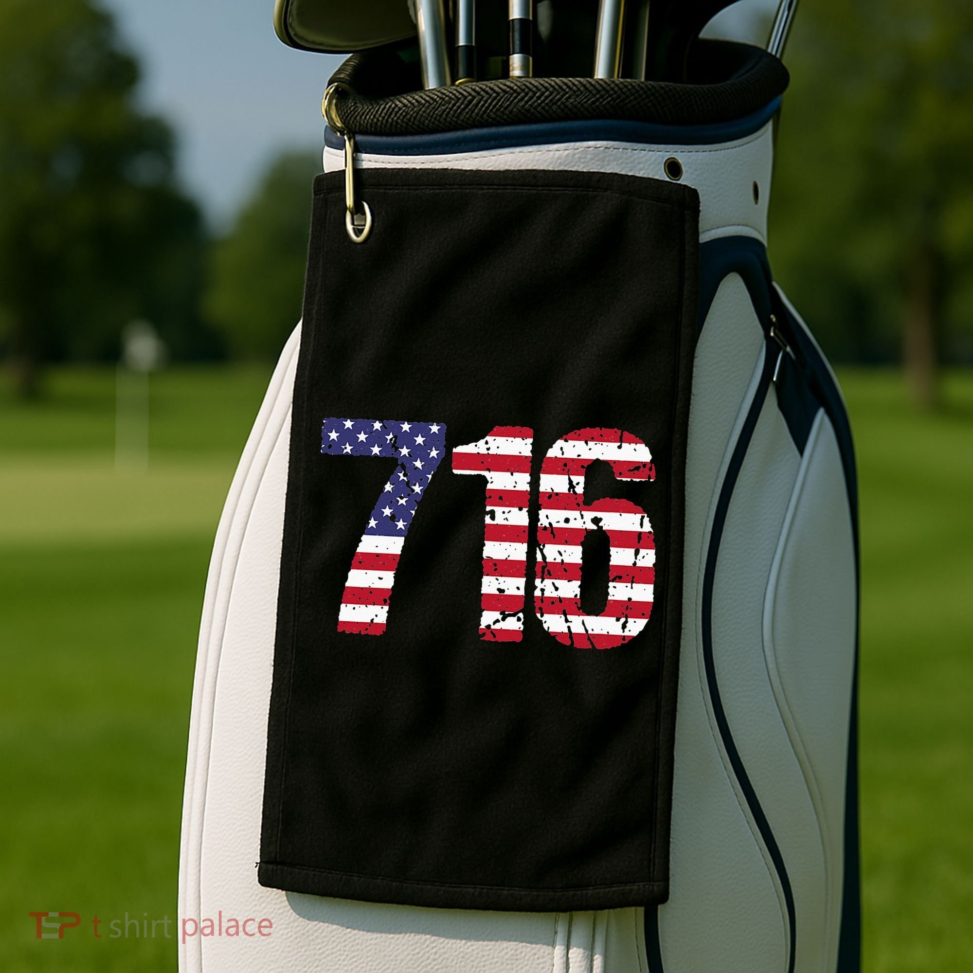 716 New York Area Code Golf Towel