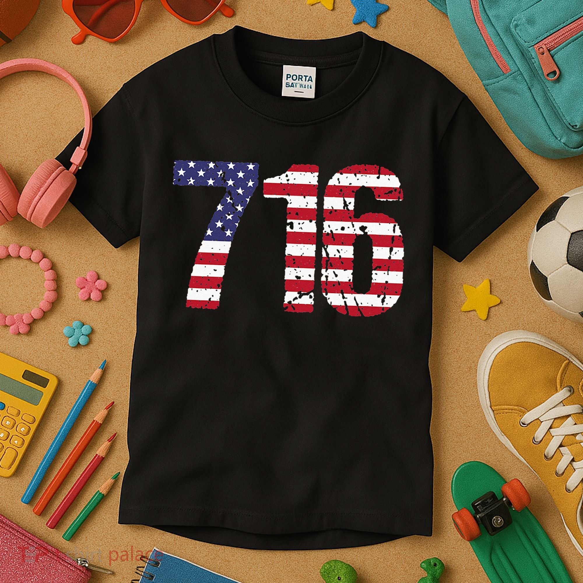 716 New York Area Code Kids T-Shirt