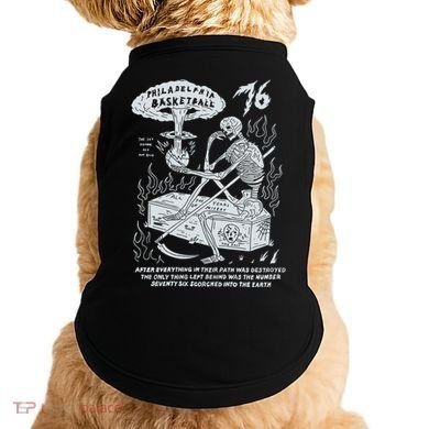 76 Philadelphia Basketball After Everything In Their Path Was Destroyed Doggie Tank