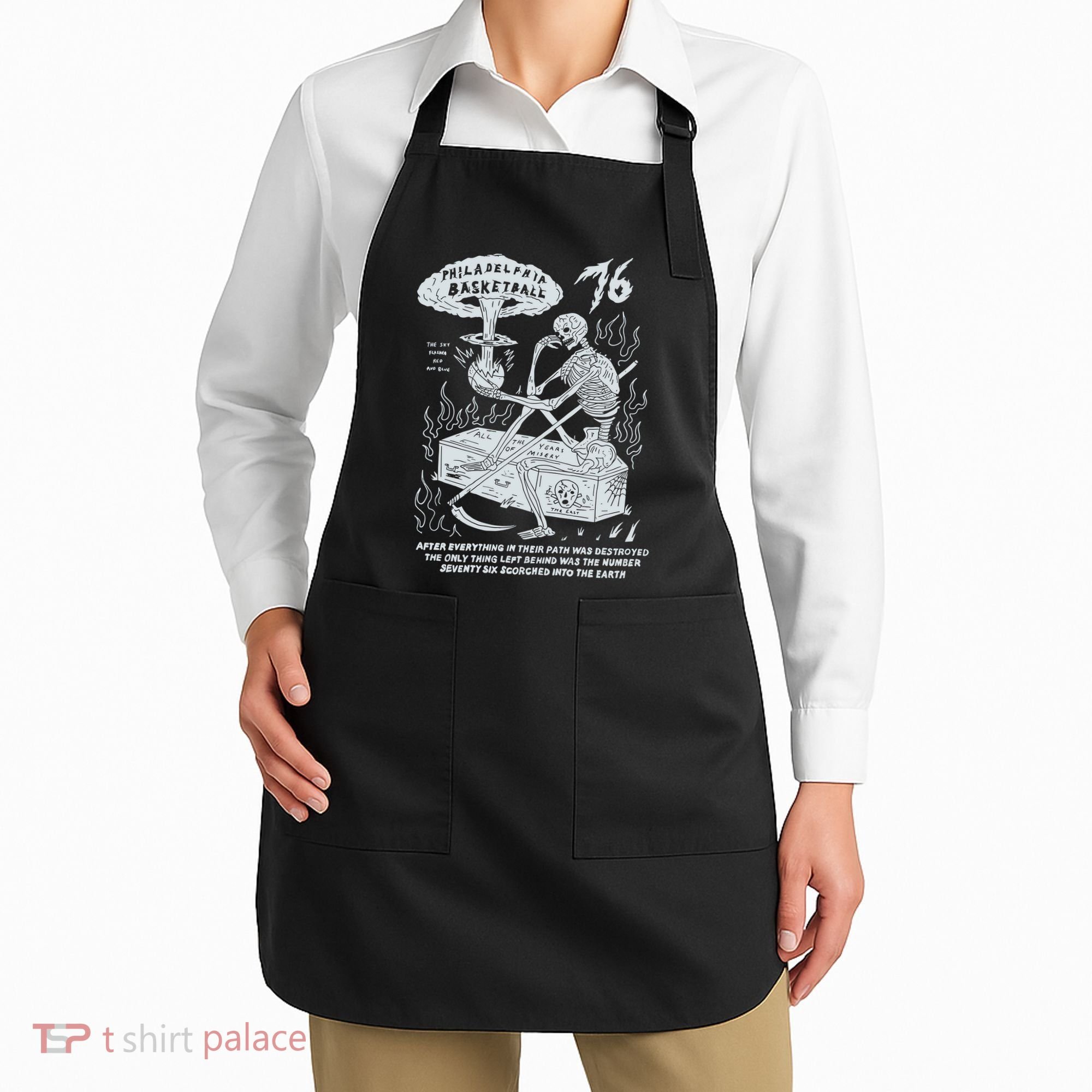 76 Philadelphia Basketball After Everything In Their Path Was Destroyed Apron