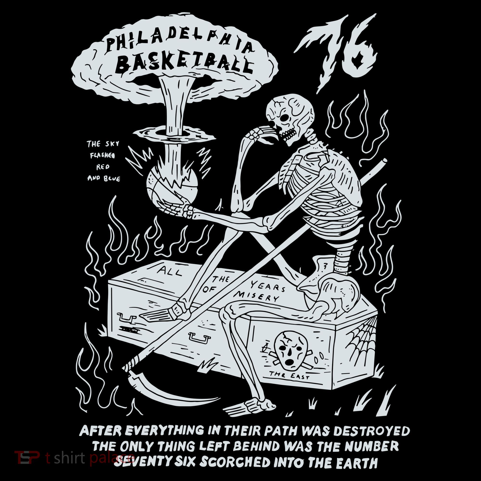 76 Philadelphia Basketball After Everything In Their Path Was Destroyed Mousepad