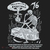 76 Philadelphia Basketball After Everything In Their Path Was Destroyed Hat thumb 2