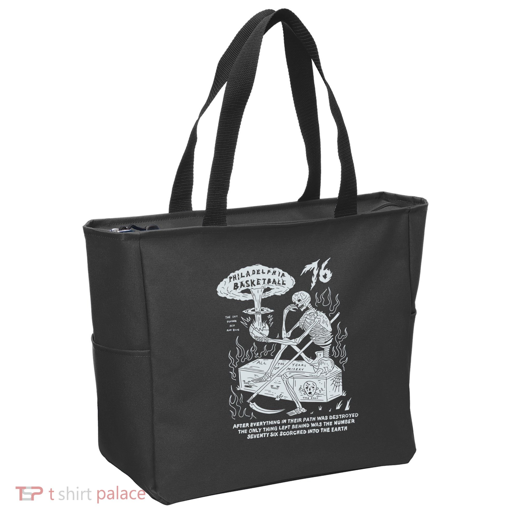 76 Philadelphia Basketball After Everything In Their Path Was Destroyed Tote Bag