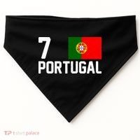 7 Portugal Flag Jersey Soccer USA-Made Doggie Bandana thumb 0