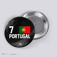 7 Portugal Flag Jersey Soccer Button thumb 0