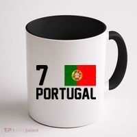 7 Portugal Flag Jersey Soccer Coffee Mug thumb 1