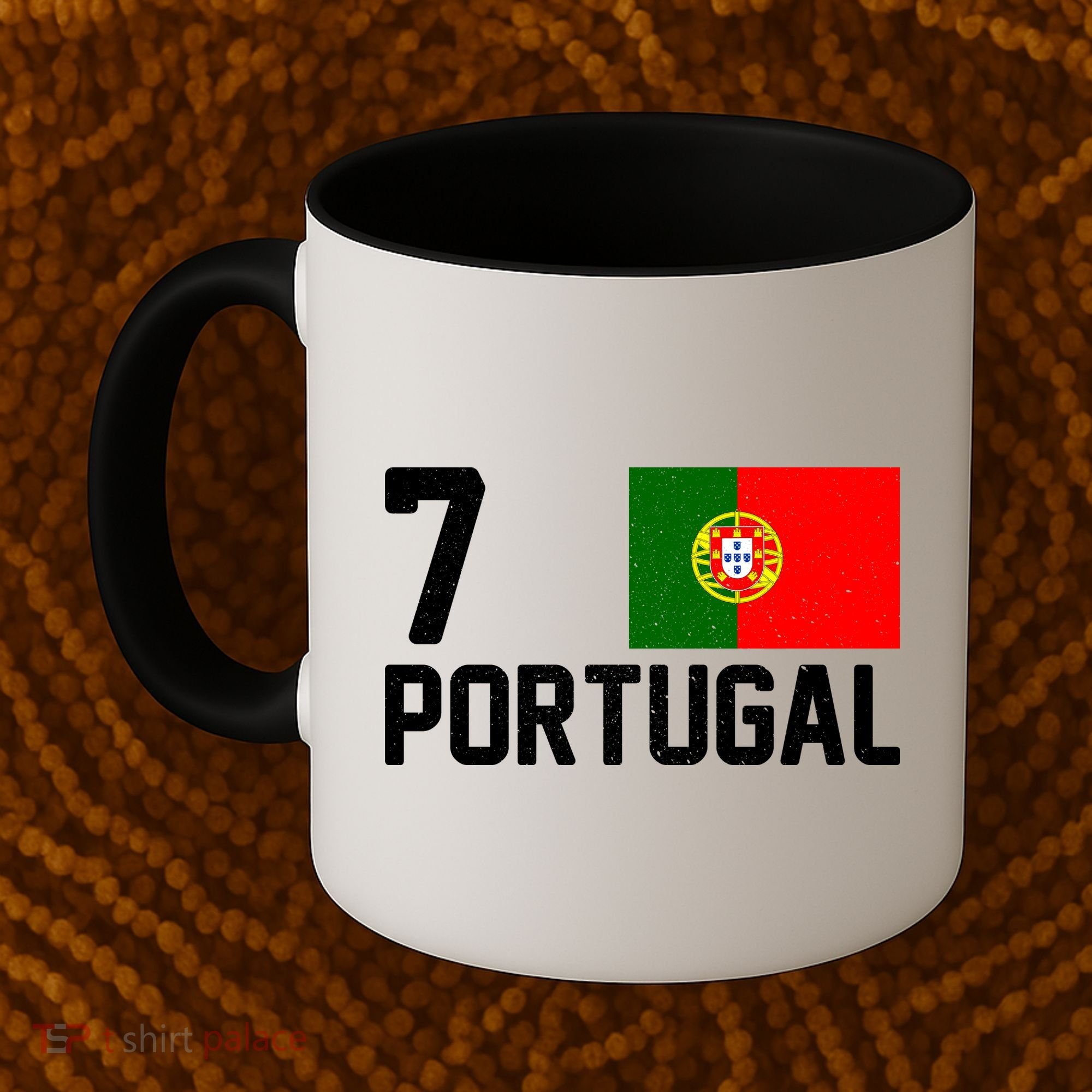 7 Portugal Flag Jersey Soccer Coffee Mug