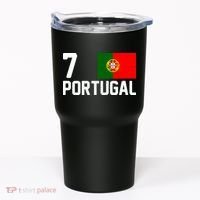 7 Portugal Flag Jersey Soccer Tumbler thumb 0