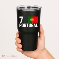 7 Portugal Flag Jersey Soccer Tumbler thumb 2
