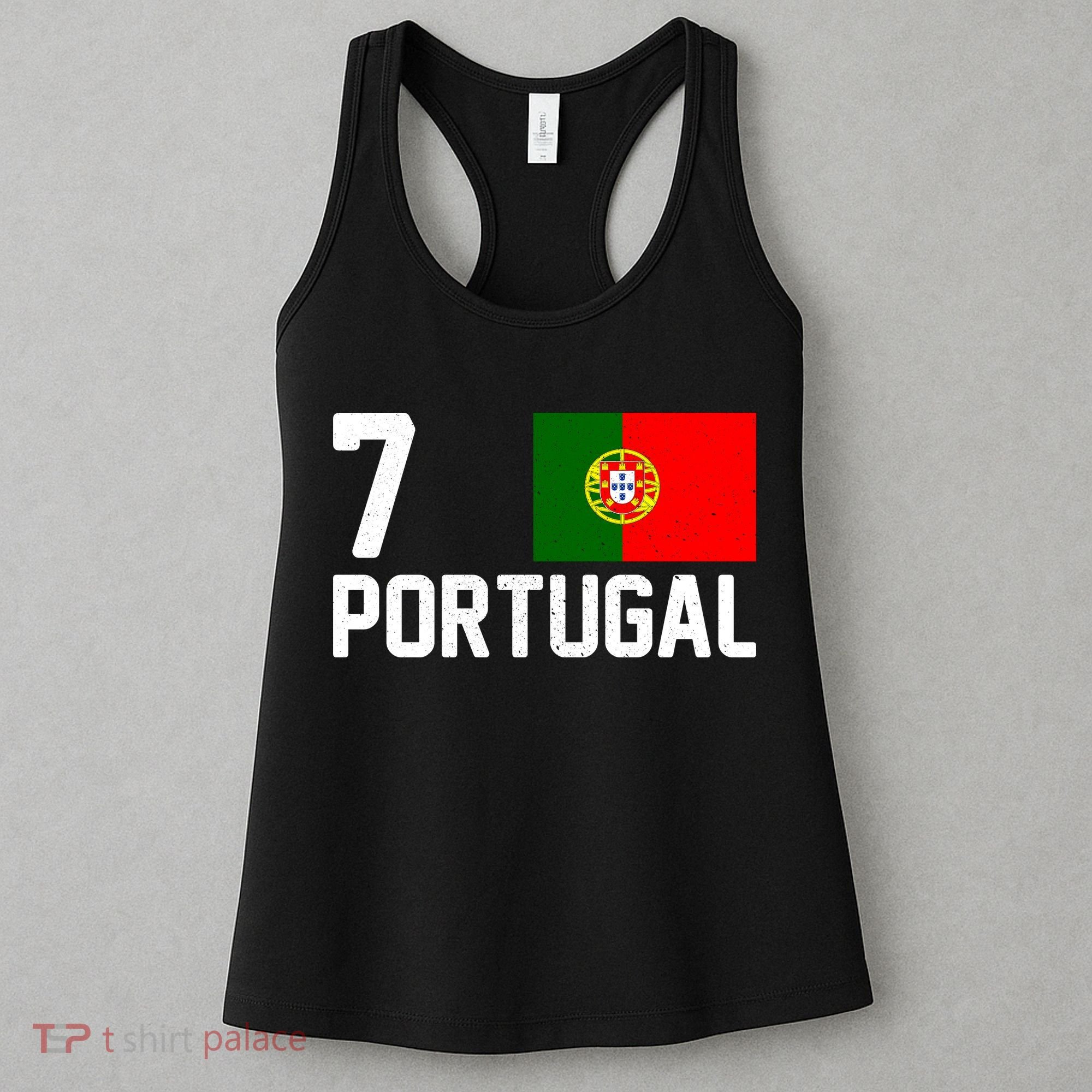 7 Portugal Flag Jersey Soccer Women's Tank Top
