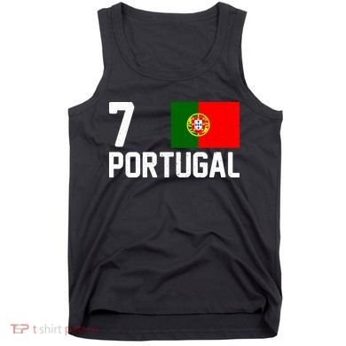 7 Portugal Flag Jersey Soccer Tank Top