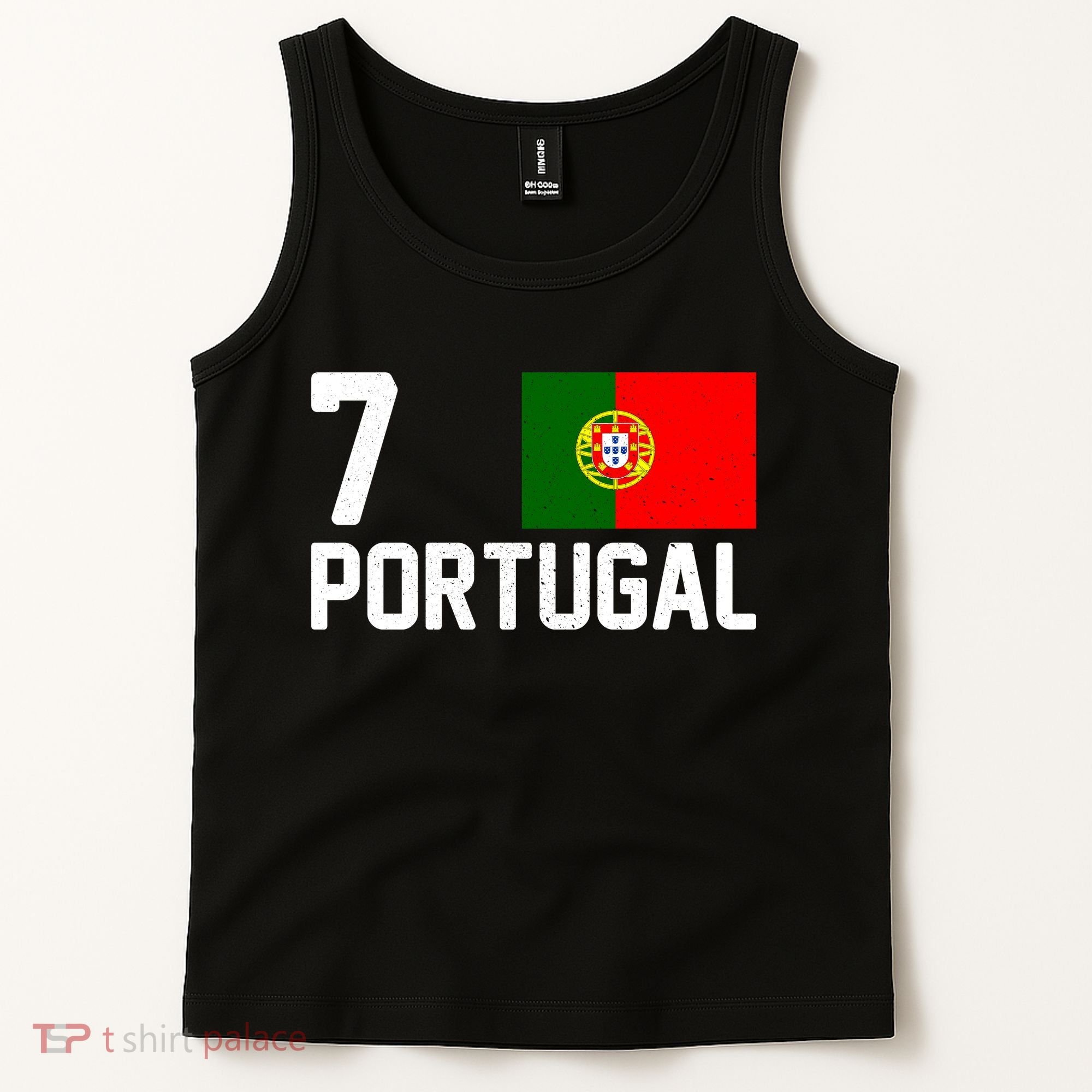 7 Portugal Flag Jersey Soccer Tank Top