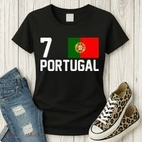 7 Portugal Flag Jersey Soccer Women's T-Shirt thumb 3