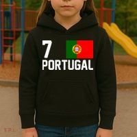 7 Portugal Flag Jersey Soccer Kids Hoodie thumb 3