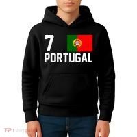 7 Portugal Flag Jersey Soccer Kids Hoodie thumb 4