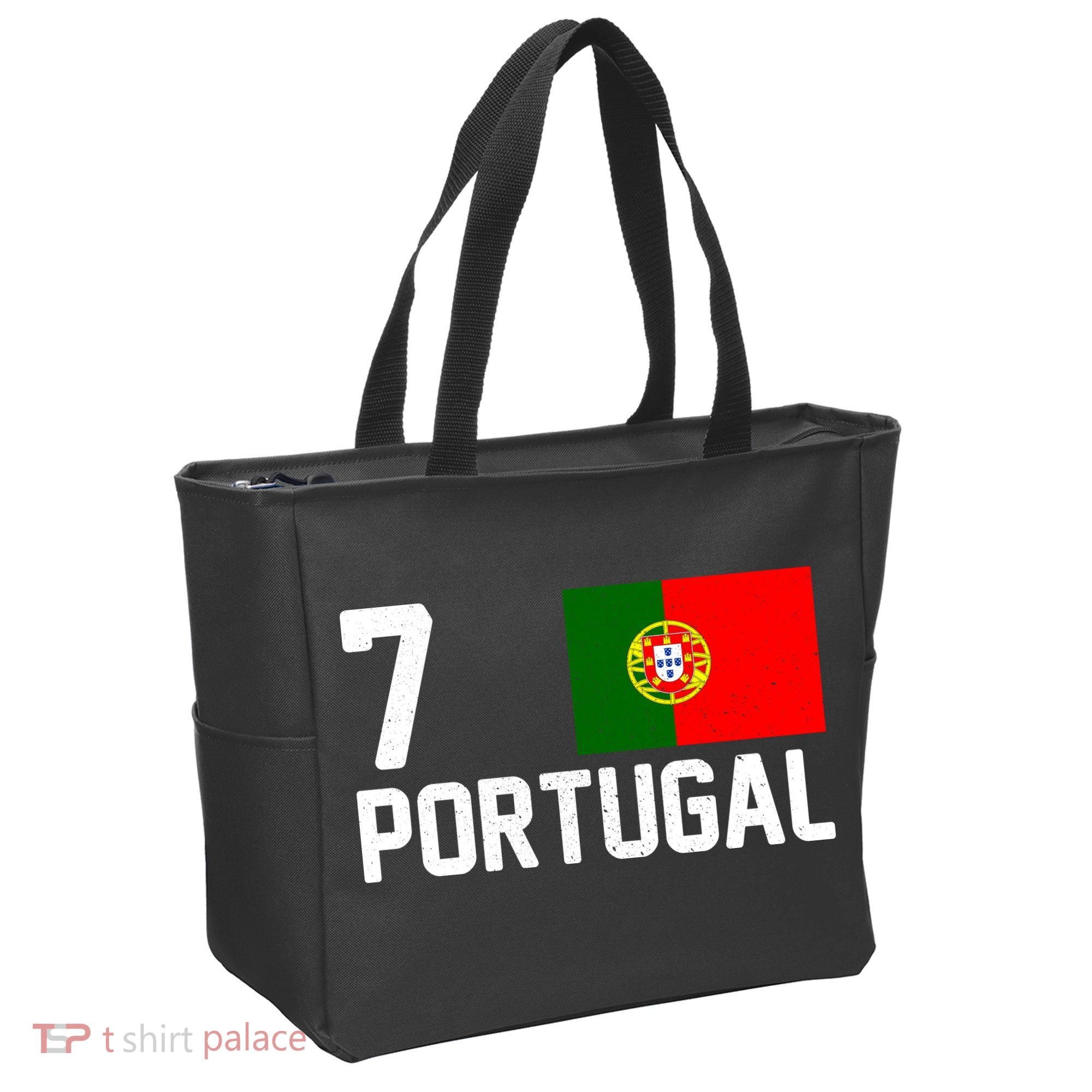 7 Portugal Flag Jersey Soccer Tote Bag
