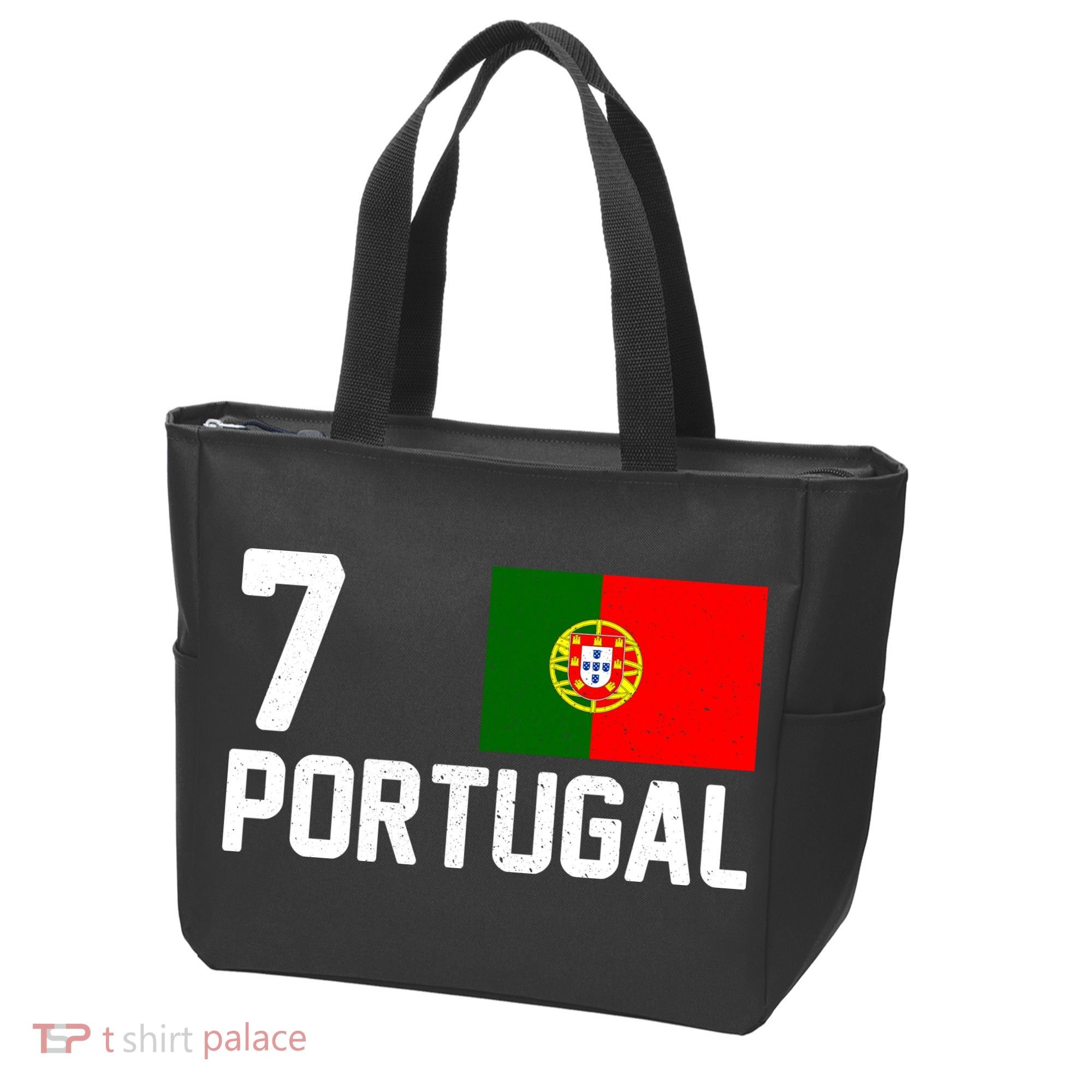7 Portugal Flag Jersey Soccer Tote Bag