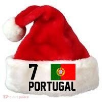 7 Portugal Flag Jersey Soccer Santa Hat thumb 0