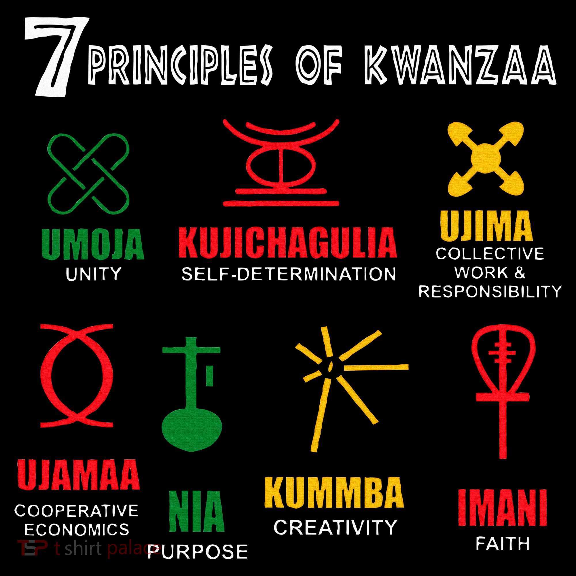 7 Principles Of Kwanzaa T-Shirt