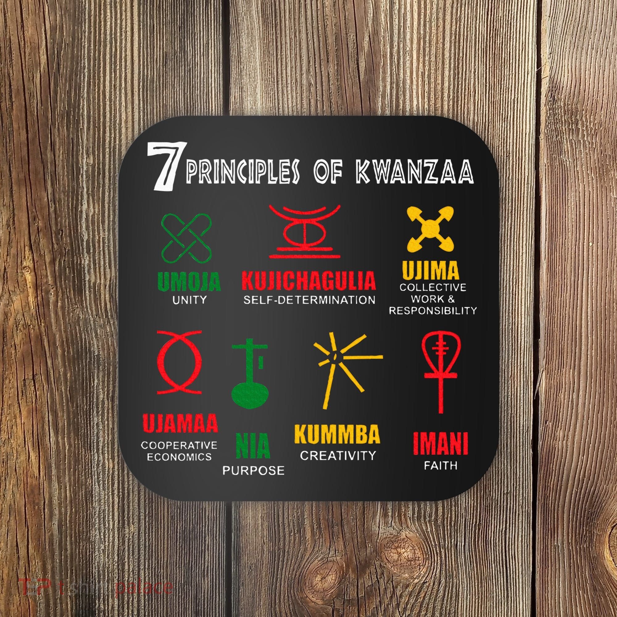 7 Principles Of Kwanzaa Coaster
