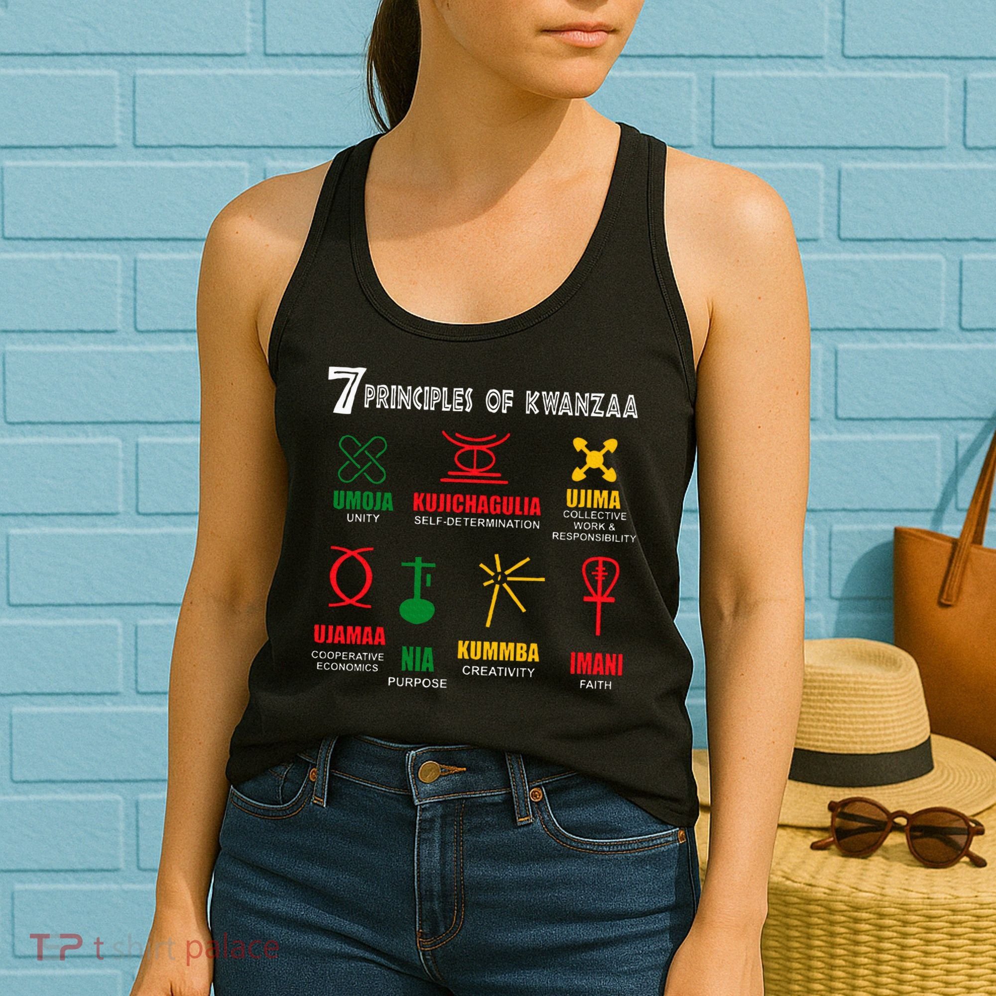 7 Principles Of Kwanzaa Women's Tank Top