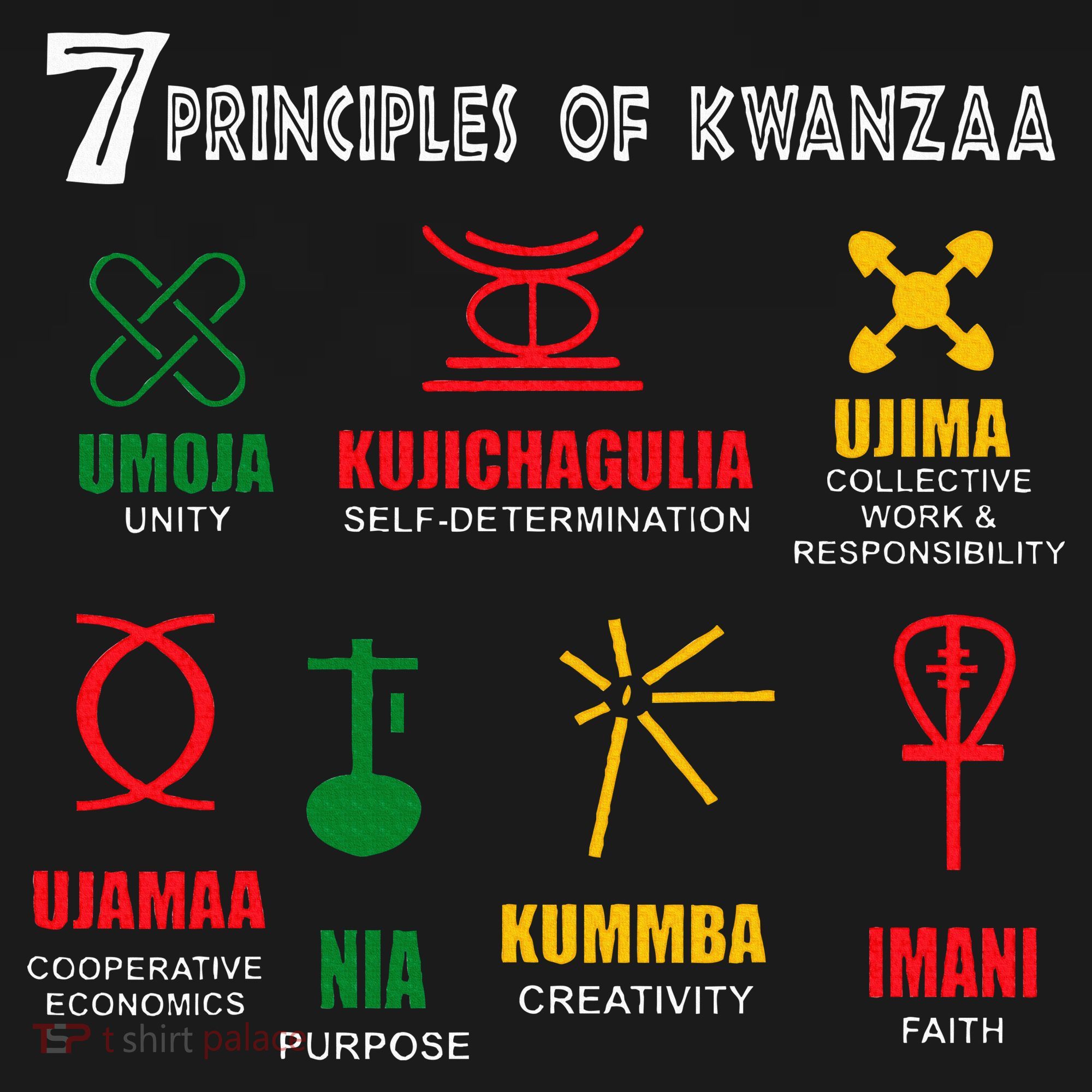 7 Principles Of Kwanzaa Women's Tank Top