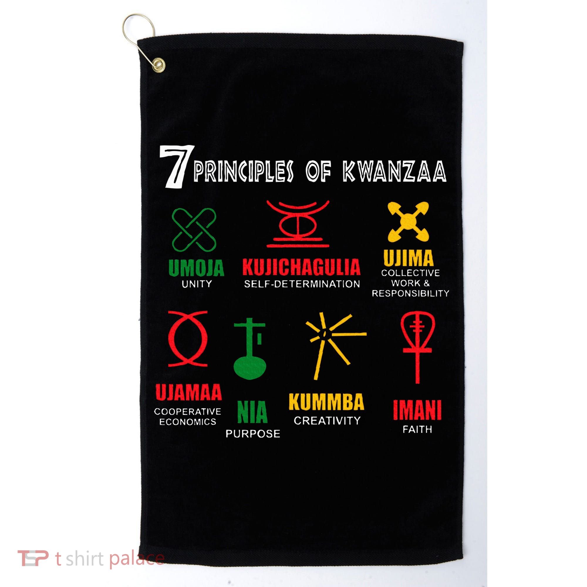 7 Principles Of Kwanzaa Golf Towel