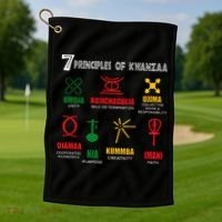 7 Principles Of Kwanzaa Golf Towel thumb 1