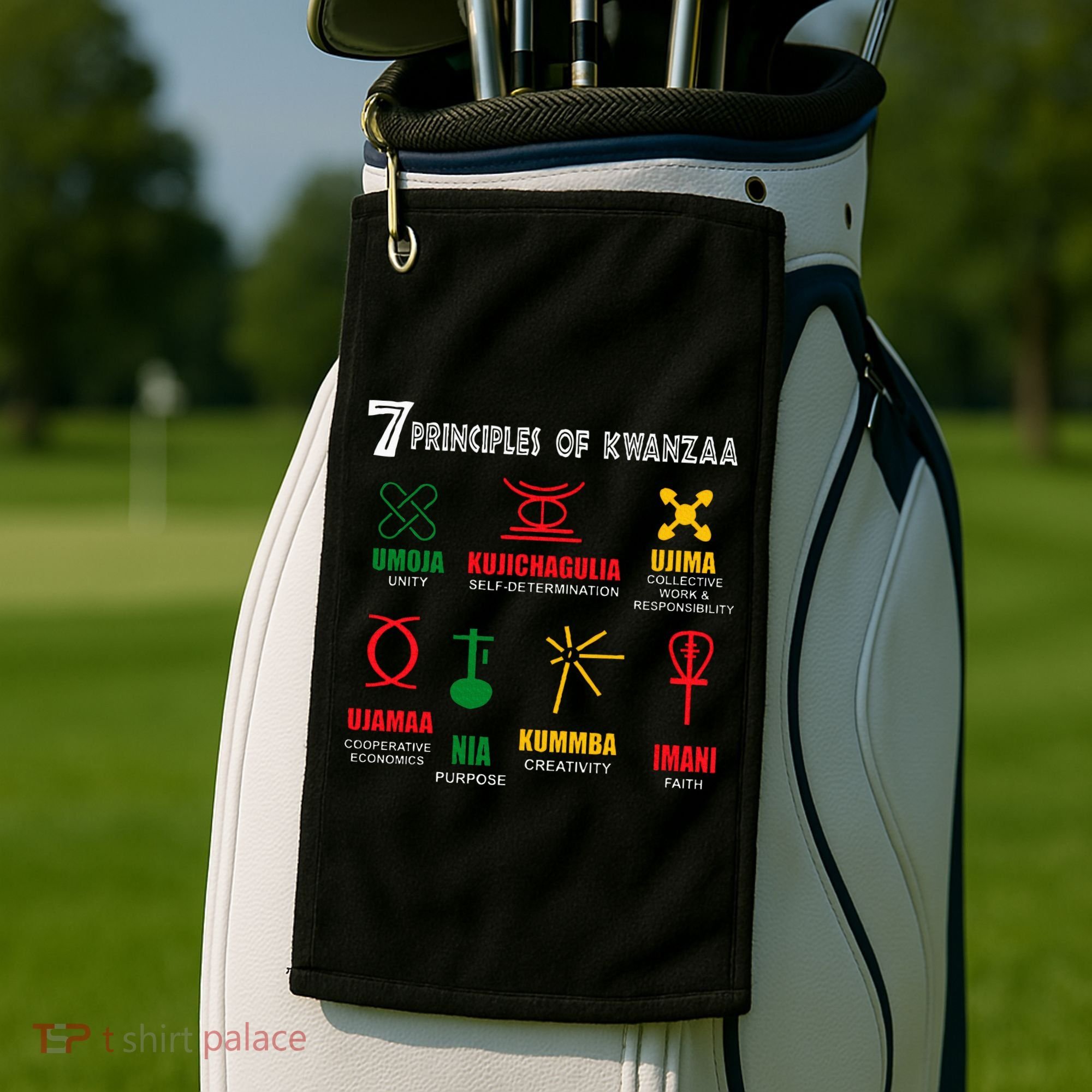 7 Principles Of Kwanzaa Golf Towel