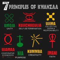 7 Principles Of Kwanzaa Visor thumb 3