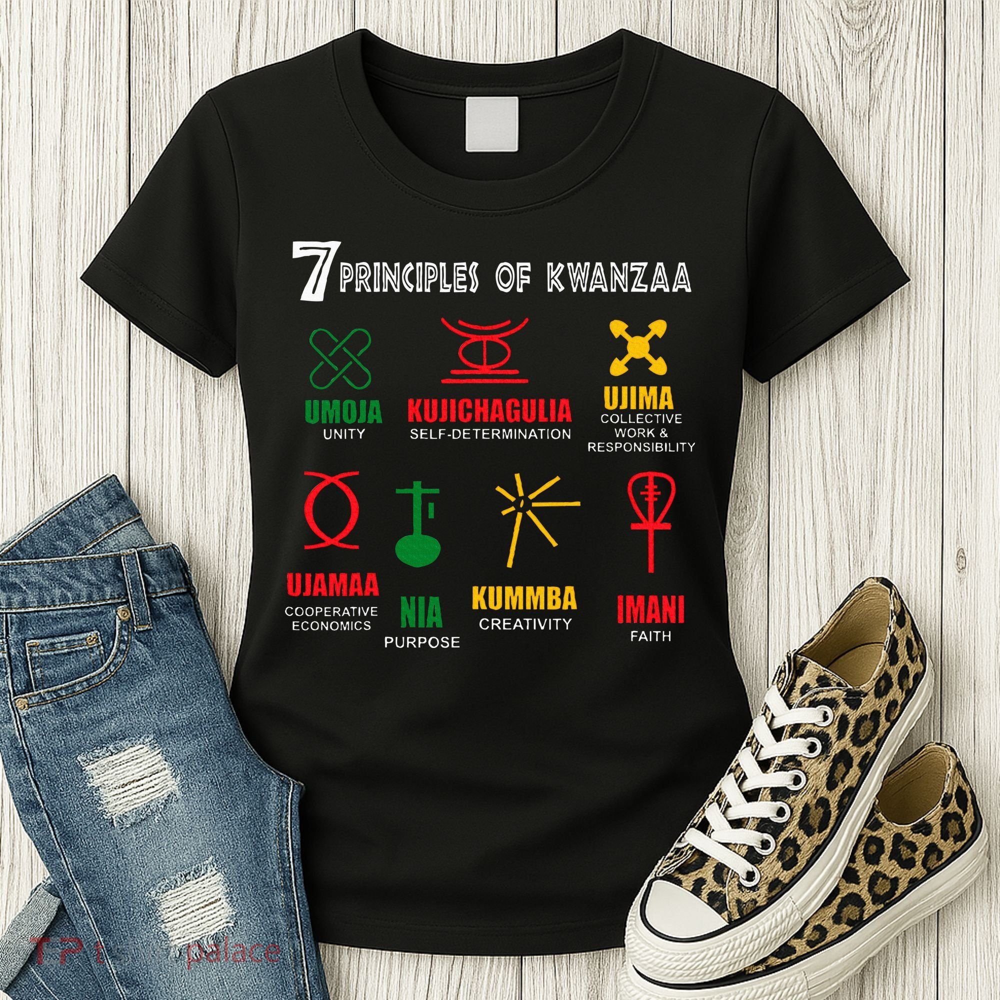 7 Principles Of Kwanzaa Women's T-Shirt