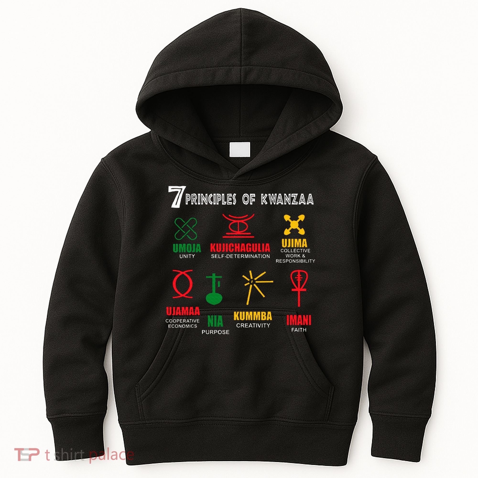 7 Principles Of Kwanzaa Kids Hoodie