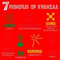 7 Principles Of Kwanzaa Santa Hat thumb 1