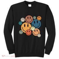 70s Retro Smile Face Cute Happy Peace Smiling Face Sweatshirt thumb 0