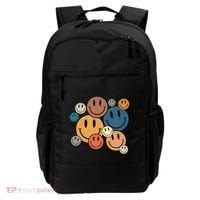 70s Retro Smile Face Cute Happy Peace Smiling Face Backpack thumb 0