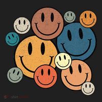 70s Retro Smile Face Cute Happy Peace Smiling Face Beanie thumb 2