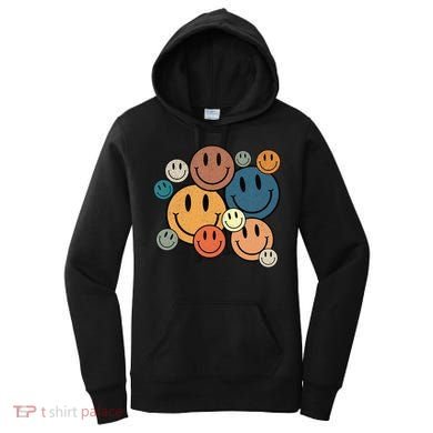 70s Retro Smile Face Cute Happy Peace Smiling Face Women's Hoodie
