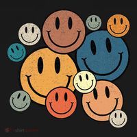 70s Retro Smile Face Cute Happy Peace Smiling Face Toddler Hoodie thumb 2