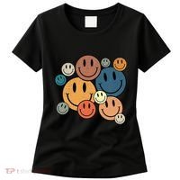 70s Retro Smile Face Cute Happy Peace Smiling Face Women's T-Shirt thumb 0
