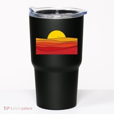 70s Retro Vintage Sunset Tumbler